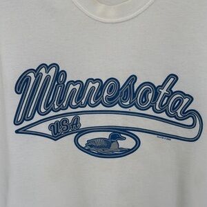 Vintage Minnesota USA Graphic White Tee Shirt - XL